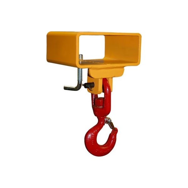 Caldwell Lif-Truc Fork Lift Beam, Single Fork Single Fixed Hook, 3000lb., 5-1/2in Dim A Size 5-1 1/2-5 - main